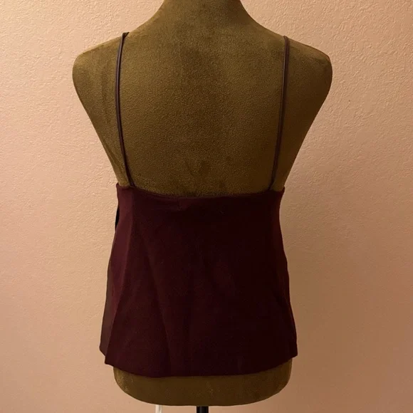 Zara Chocolate Camisole with Fringe Trim - Picture 3 of 9